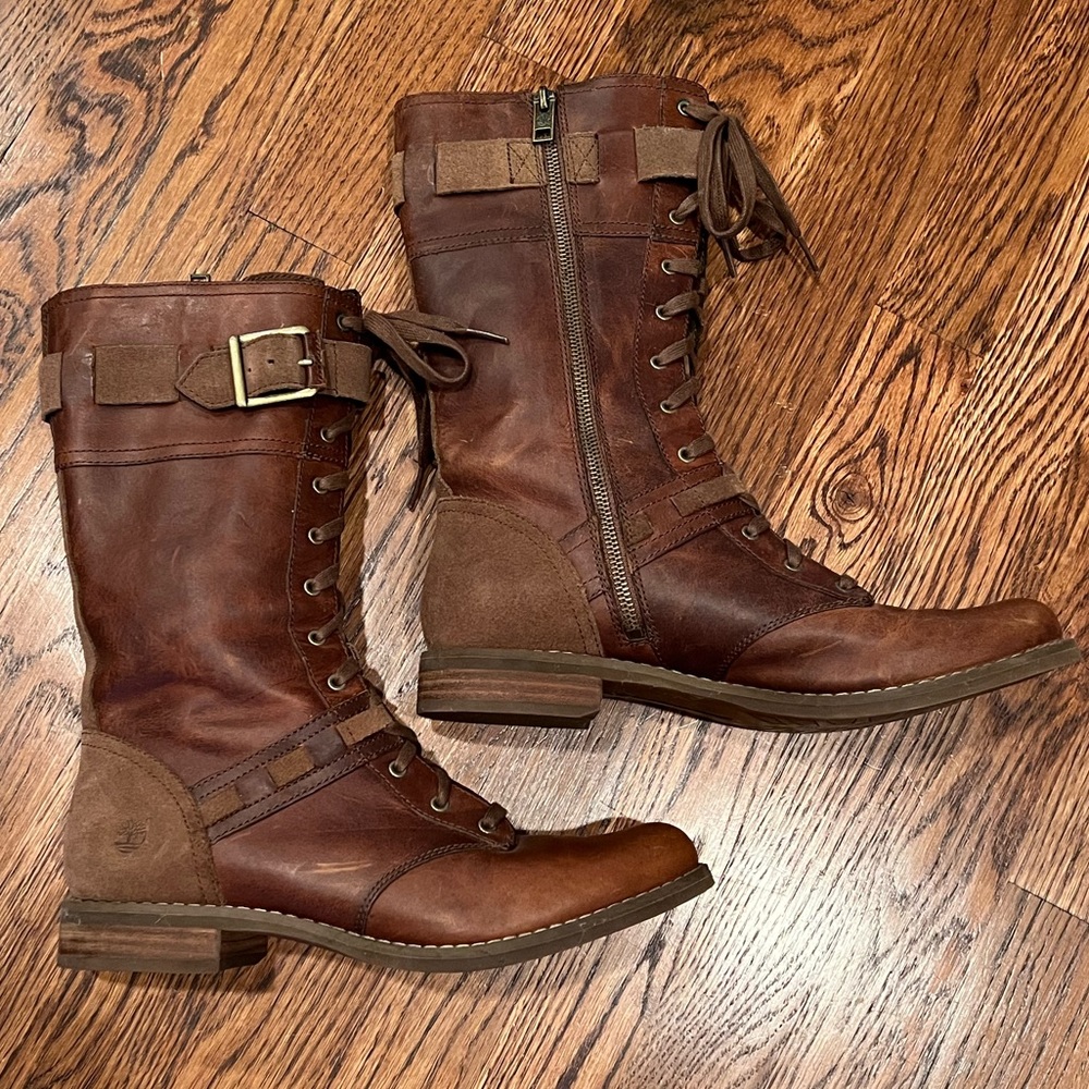 timberland savin hill mid lace boots SZ 9 W